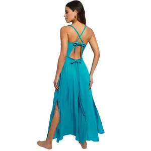 Abito estivo lungo da donna Selmark Barbados image-1