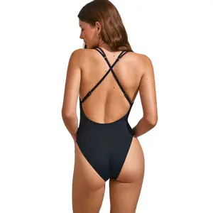 Women's shaped triangle one-piece swimsuit Selmark Borealis image-1