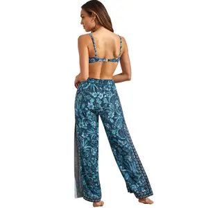 Pantalon de plage palazzo femme Selmark Acanthus image-3
