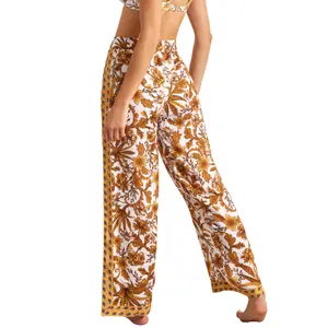 Pantalon de plage palazzo femme Selmark Acanthus image-1