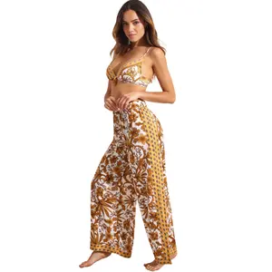 Pantalon de plage palazzo femme Selmark Acanthus image-4