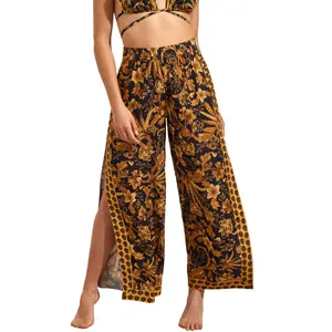 Pantalon de plage palazzo femme Selmark Acanthus image-0