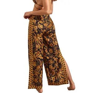 Pantalon de plage palazzo femme Selmark Acanthus image-1