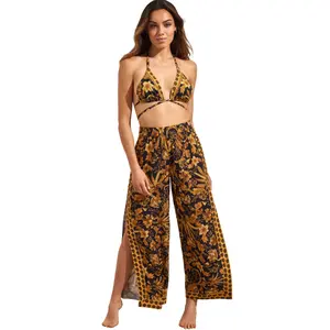 Pantalon de plage palazzo femme Selmark Acanthus image-2