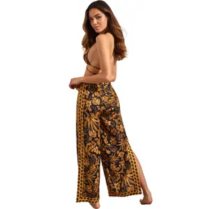 Pantalon de plage palazzo femme Selmark Acanthus image-3