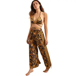 Pantalon de plage palazzo femme Selmark Acanthus image-4
