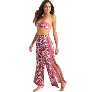 Pantalon de plage palazzo femme Selmark Acanthus image-1