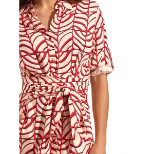 Shirt dress with half-length sleeves Selmark Moais image-4