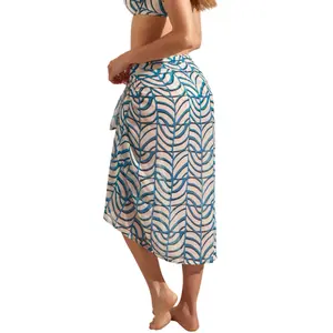 Women's beach sarong Selmark Moais image-3
