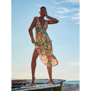 Zomerse lange jurk zonder mouwen voor dames Selmark Giverny image-2