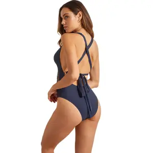 Bikini én stykke med forformet trekant til kvinder Selmark Baikal image-1
