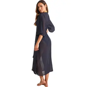 Dames lange strandkimono Selmark Baikal image-2