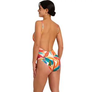 Einteiliger Badeanzug mit vorgeformtem Dreieck für Frauen Selmark Oasis image-2