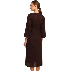 Kimono longo de praia feminino Selmark Duna image-2