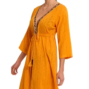 Kimono longo de praia feminino Selmark Duna image-3
