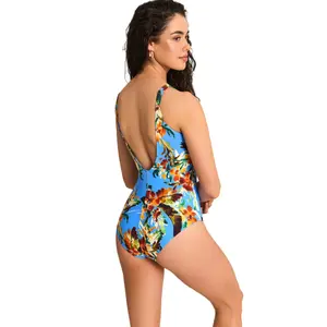 Badeanzug mit vorgeformten Cups ohne Bügel für Frauen Selmark Tropico image-1