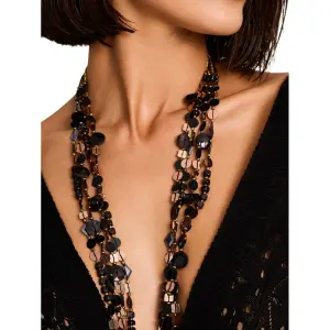 Long Brilliant Necklace for Women Selmark Complementos image-3