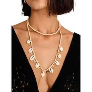 Long Shell Necklace for Women Selmark Complementos image-1
