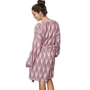 Camisola de dormir de mangas longas para mulher Selmark Homewear P101 image-3