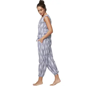 Pyjamas med kortbyxor och linne för kvinnor Selmark Homewear P101 image-3