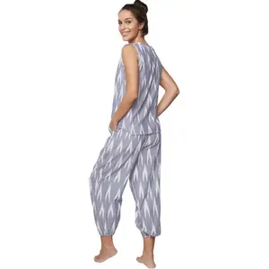 Pyjamas med kortbyxor och linne för kvinnor Selmark Homewear P101 image-2