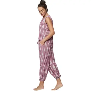 Pyjamas med kortbyxor och linne för kvinnor Selmark Homewear P101 image-5