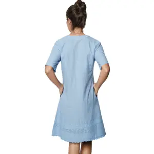 Babydoll-Kleid, Damen Selmark Homewear P102 image-2