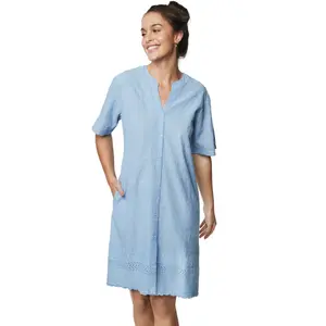 Babydoll-Kleid, Damen Selmark Homewear P102 image-1