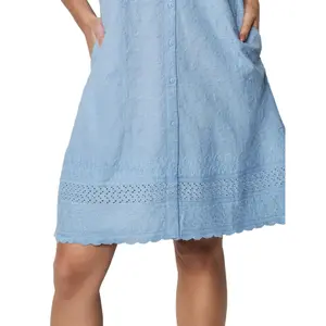 Babydoll-Kleid, Damen Selmark Homewear P102 image-4