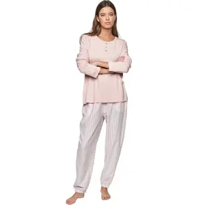 Pyjama femme Selmark P105 Oxford image-1