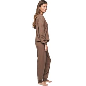 Pijama com blusa de gola polo mulher Selmark P108 Minimal Premium image-2