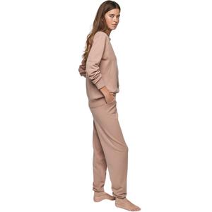 Pijama com blusa de gola polo mulher Selmark P108 Minimal Premium image-2