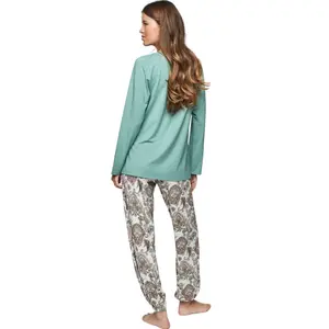 Pyjama femme Selmark P109 Cachemire Bamboo image-1