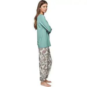Pyjama femme Selmark P109 Cachemire Bamboo image-2