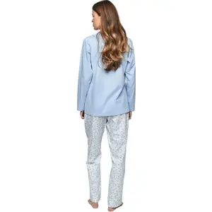Pyjama femme Selmark P111 Preppy Flowers image-1