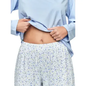 Pyjama femme Selmark P111 Preppy Flowers image-3