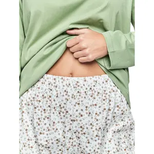 Pyjama femme Selmark P111 Preppy Flowers image-3