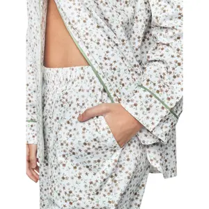 Pijama de calças e camisa de mangas longas para mulher Selmark P111 Preppy image-5