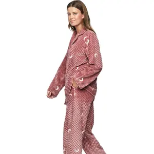 Women's long sleeve shirt and pyjama trousers Selmark P112 Etoile de soir image-4