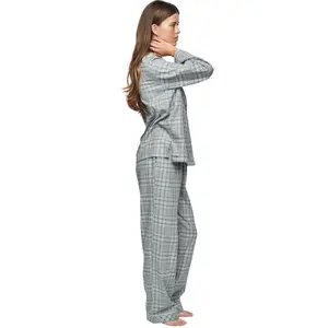 Women's long sleeve shirt and pyjama trousers Selmark P114 Heritage image-2