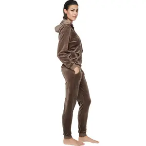 Pyjama avec sweatshirt à capuche zippé femme Selmark P115 Sport image-2