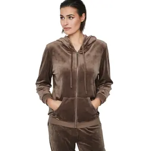 Pyjama avec sweatshirt à capuche zippé femme Selmark P115 Sport image-3