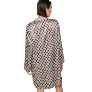 Long sleeve nightdress for women Selmark P116 Satin Sublime image-1