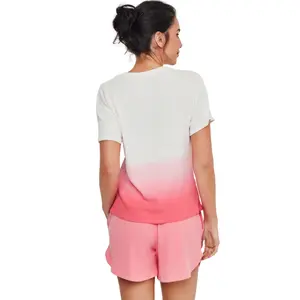 Women’s T-shirt and Shorts Pyjama Selmark Homewear P118 image-1