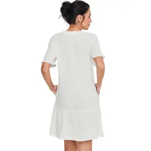 Kortärmat nattlinne för kvinnor Selmark Homewear image-1