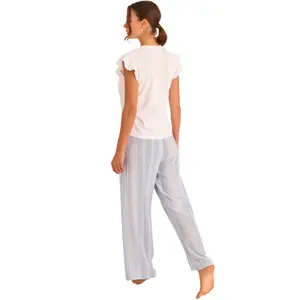 Pigiama t-shirt e pantaloni donna Selmark P120 image-1