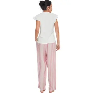 Pigiama t-shirt e pantaloni donna Selmark P120 image-2