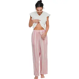 Pigiama t-shirt e pantaloni donna Selmark P120 image-1