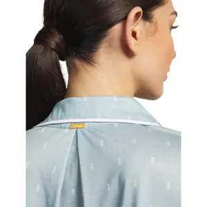 Women's long sleeve shirt and pyjama trousers Selmark Algodon image-2