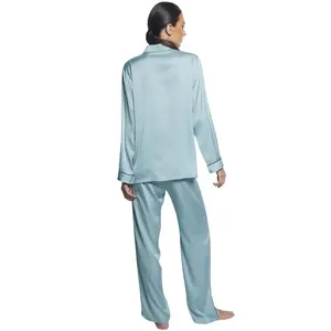 Satin women's pyjamas Selmark image-1